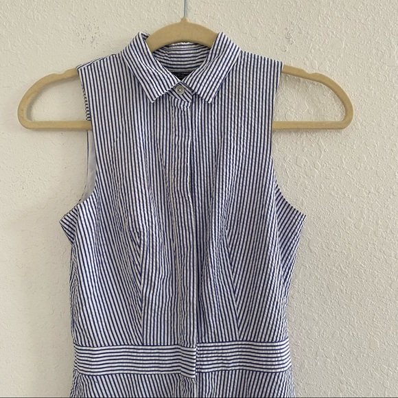 A/X Armani Exchange Button front Striped Dress 0 - Picture 6 of 13
